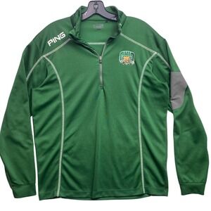 Ohio Bobcats Jacket Mens Medium Performance Quarter Zip Pullover Athleisure